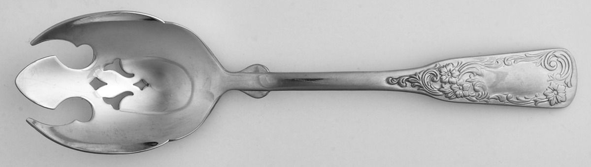 1690-Engraved (Stainless) Pierced Tablespoon (Serving Spoon) by Towle Silver-1