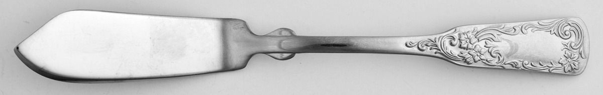 1690-Engraved (Stainless) Flat Handle Master Butter Knife by Towle Silver-1
