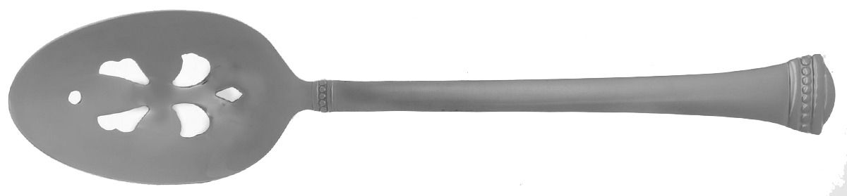 Classique Bead Frost (Stainless) Pierced Tablespoon (Serving Spoon) by Towle Silver-1