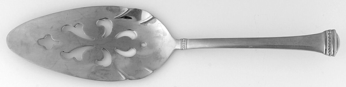 Classique Bead Frost (Stainless) Pierced All Stainless Pie Server by Towle Silver-1
