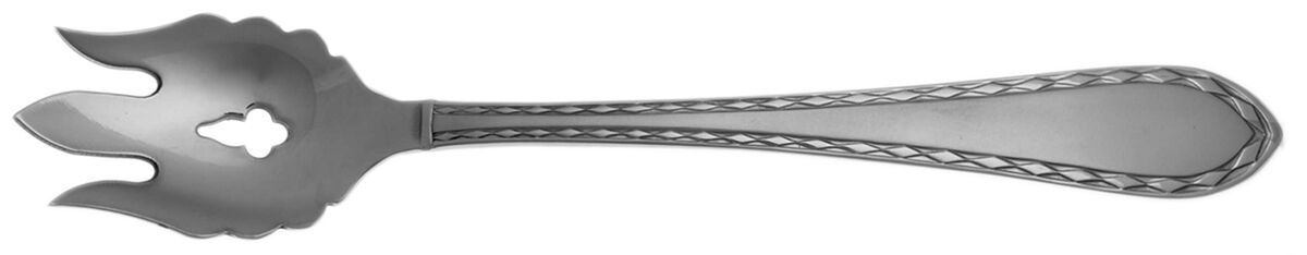 Diamond Antique-Frosted (Stainless) Vegetable Serving Fork Solid  HC by Towle Silver-1