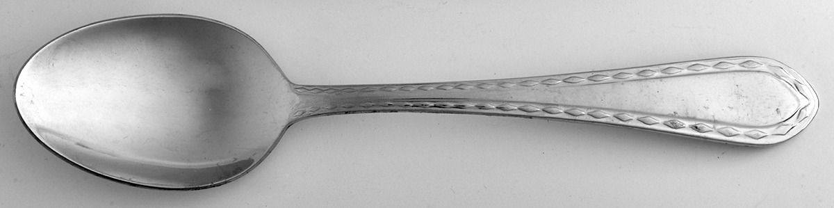 Diamond Antique-Frosted (Stainless) Place/Oval Soup Spoon by Towle Silver-1