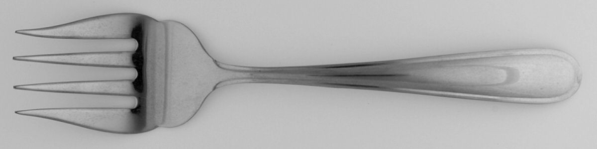 Stockton (Stainless) Large Solid Cold Meat Serving Fork by Towle Silver-1