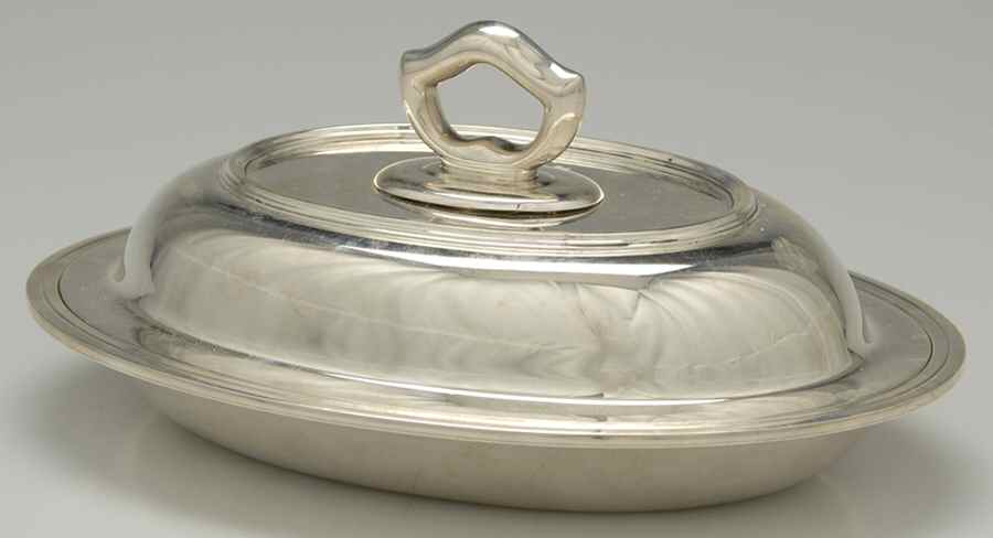 Hamilton (Sterling, Hollowware) 10" Oval Double Vegetable by Tiffany & CO SILVER-1