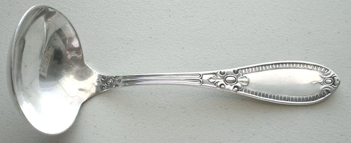 TUV1 (Silverplate) Solid Gravy Ladle by Taunton Silverplate-1