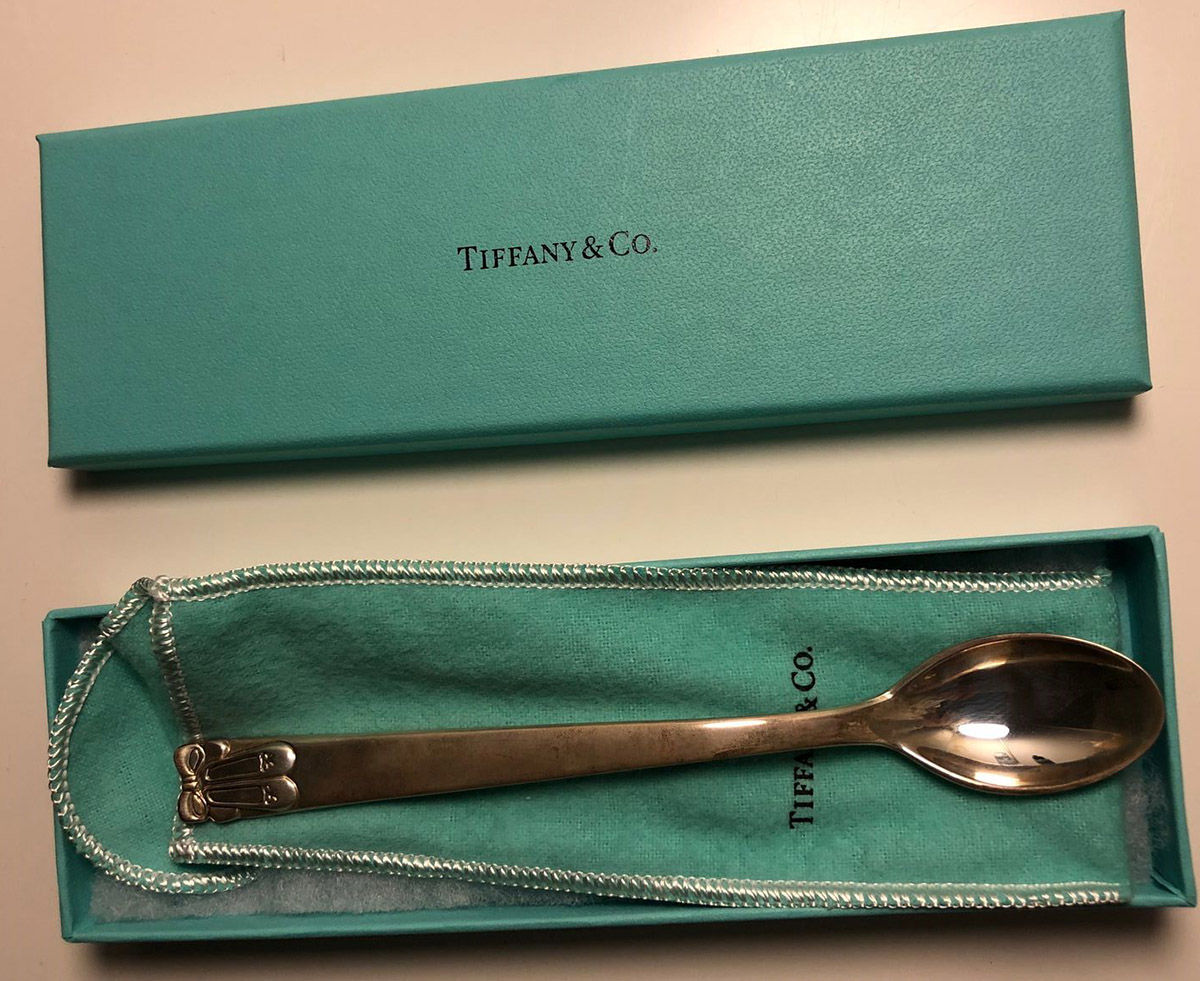 Ballet (Sterling) Infant Feeding Spoon by Tiffany & CO SILVER-1