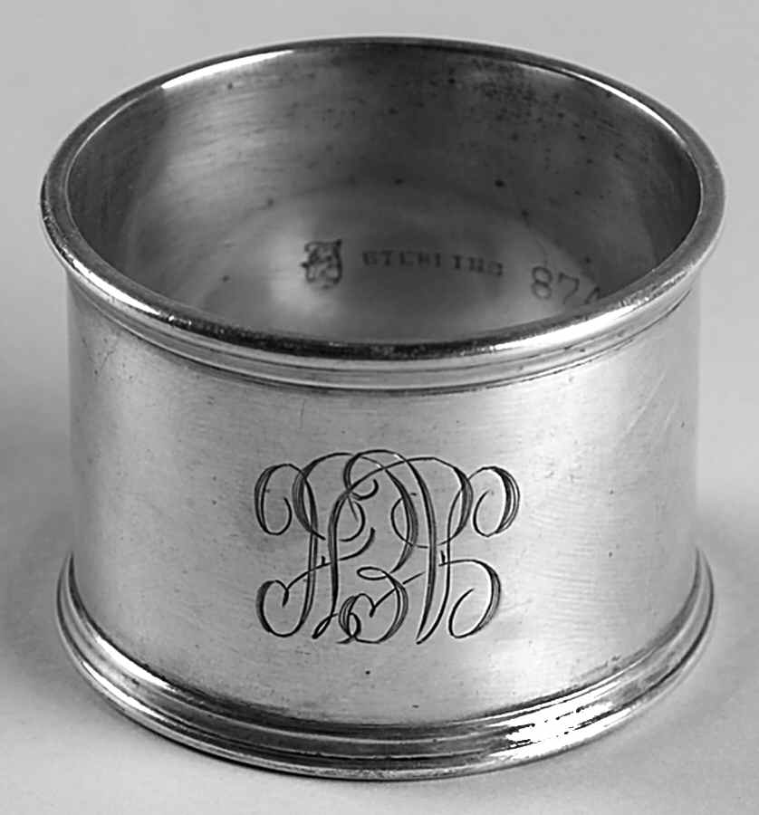 8744 (Sterling, Hollowware) Napkin Ring by Towle Silver-1