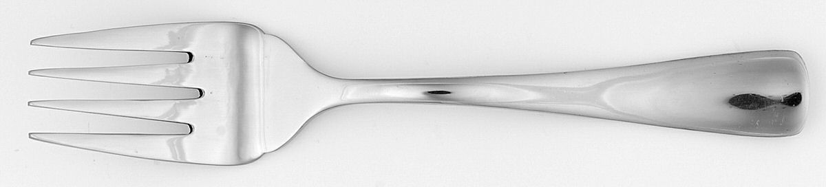 Sophisticate (Stainless) Medium Solid Cold Meat Serving Fork by Towle Silver-1