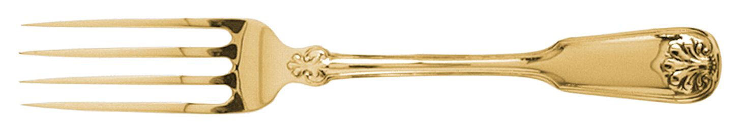 Shell & Thread (Strl, 1905, GoldVermeil) Fork by Tiffany & CO SILVER-1