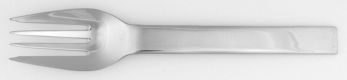 Ticket (Stainless) Medium Solid Cold Meat Serving Fork by Towle Silver-1