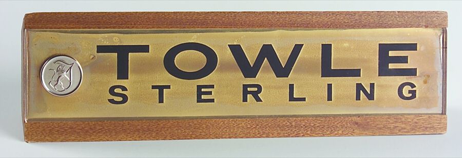 Advertising Signs Wood and Plastic Advertising Sign by Towle Silver-1