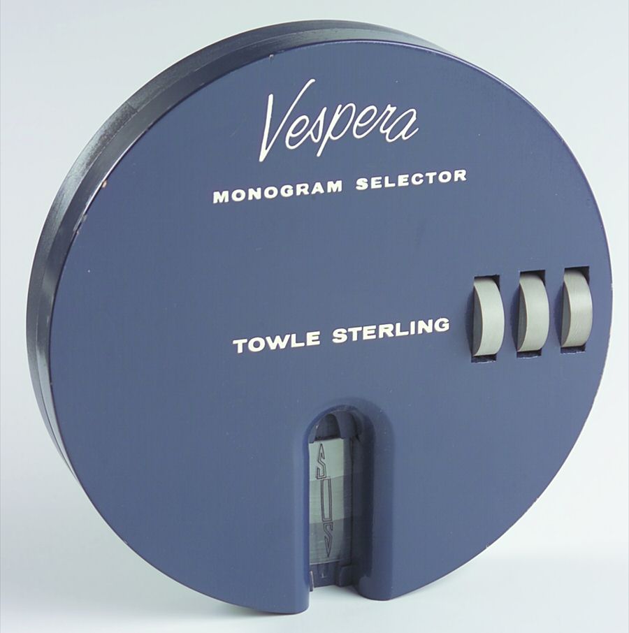 Advertising Signs Monogram Selector by Towle Silver-1