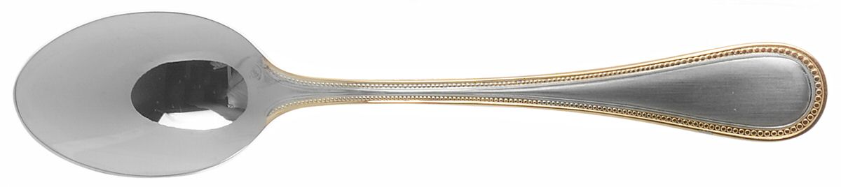 Beaded Antique Gold (Stnl, Gold Accent, Korea, Satin) Teaspoon by Towle Silver-1
