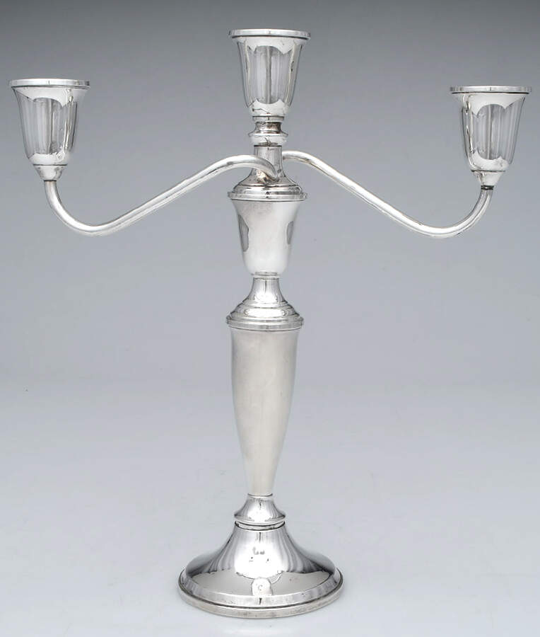 715 (Sterling, Hollowware) Large 3-Light Candelabra by Towle Silver-1