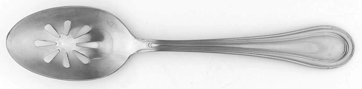 Magnolia (Stainless) Pierced Tablespoon (Serving Spoon) by Towle Silver-1