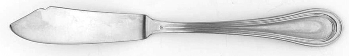 Magnolia (Stainless) Flat Handle Master Butter Knife by Towle Silver-1