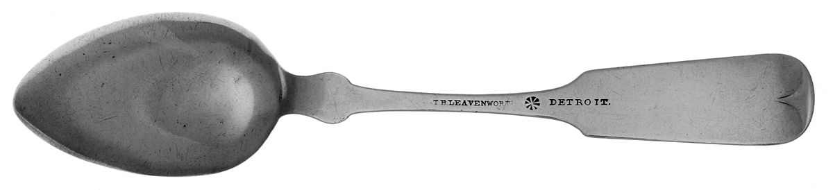 Coin Silver Flatware Teaspoon by T. B. Leavenworth-3