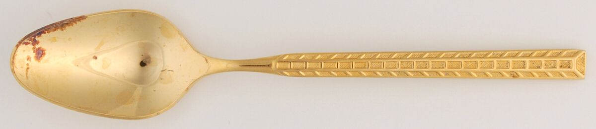 Mondrian-(Gold Electroplate) Teaspoon by Towle Silver-1
