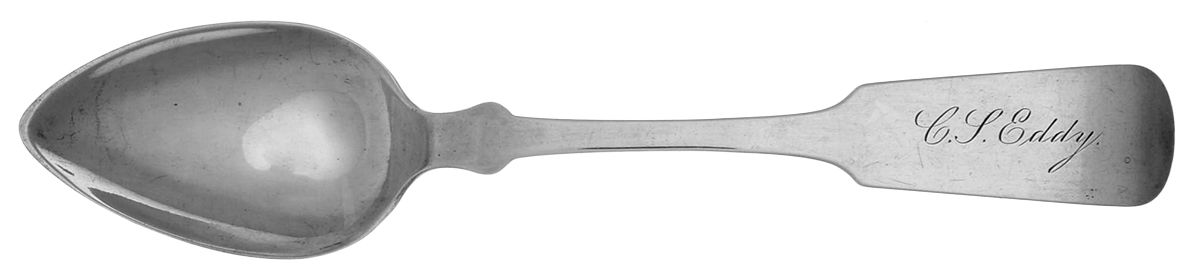 Coin Silver Flatware Teaspoon by Thomas Goldsmith-1