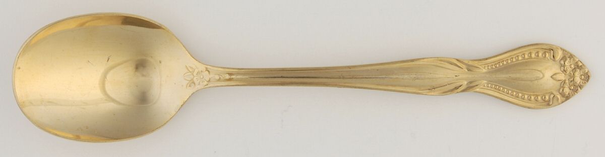 Gold Murano (Gold Electroplate) Sugar Spoon by Towle Silver-1