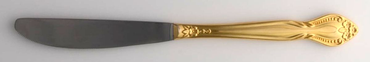 Gold Murano (Gold Electroplate) Modern Solid Knife by Towle Silver-1