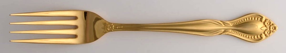 Gold Murano (Gold Electroplate) Fork by Towle Silver-1