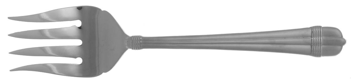 Frosted Amante (Stainless) Medium Solid Cold Meat Serving Fork by Towle Silver-1
