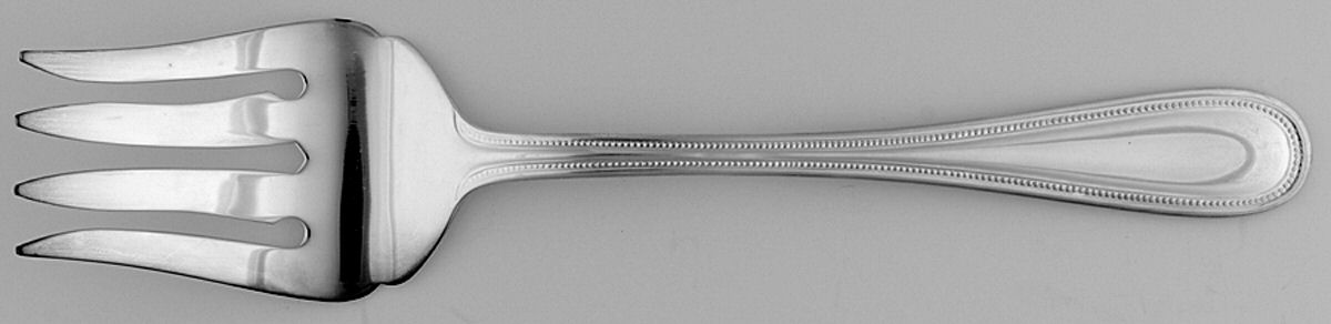 TWS407(Silverplate) Medium Solid Cold Meat Serving Fork by Towle Silver-1