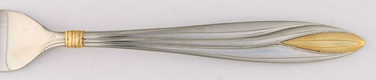 Savvy (Stainless, Gold Accent) Fork by Towle Silver-1