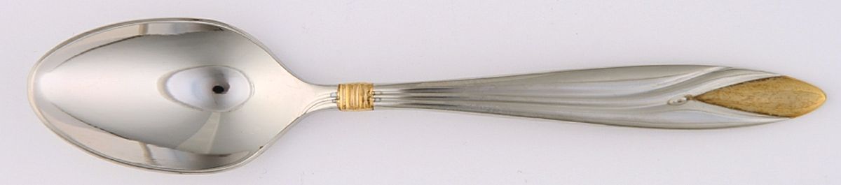 Savvy (Stainless, Gold Accent) Demitasse Spoon by Towle Silver-1