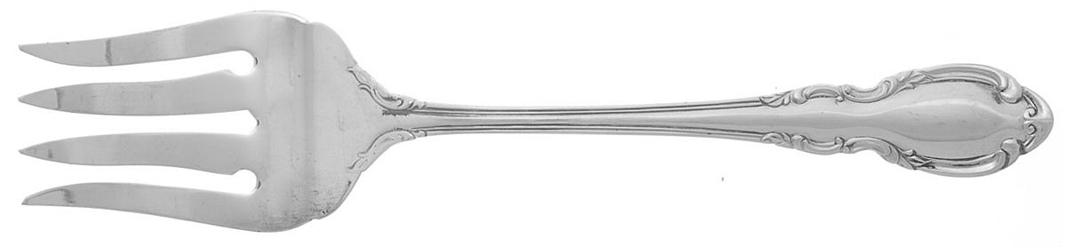 TWS437 (Silverplate) Medium Solid Cold Meat Serving Fork by Towle Silver-1