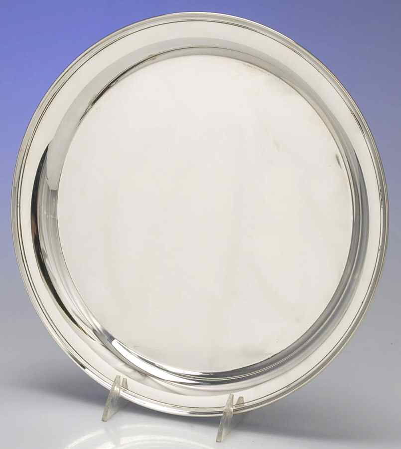 6211 (Sterling, Hollowware) 12" Round Tray by Tuttle-1