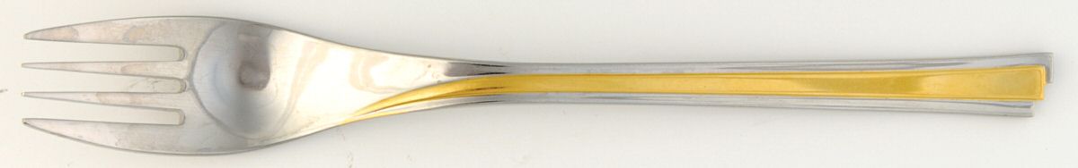 TWS409 (Gold Accent) Fork by Towle Silver-1