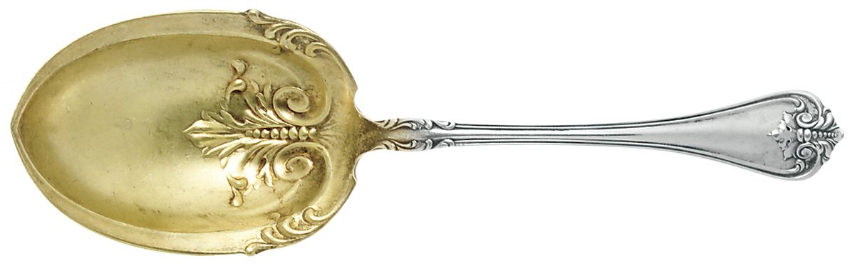 Richmond (Sterling, 1901, Monograms) Small Solid Berry/Casserole Spoon by Towle Silver-1