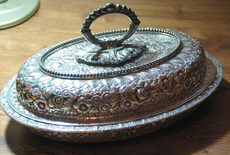 Repousse (Sterling, Hollowware) Sterling Double Vegetable by Tiffany & CO SILVER-1