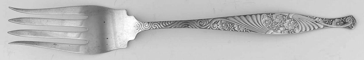 No. 10 (Sterling) Large Solid Cold Meat Serving Fork by Towle Silver-1