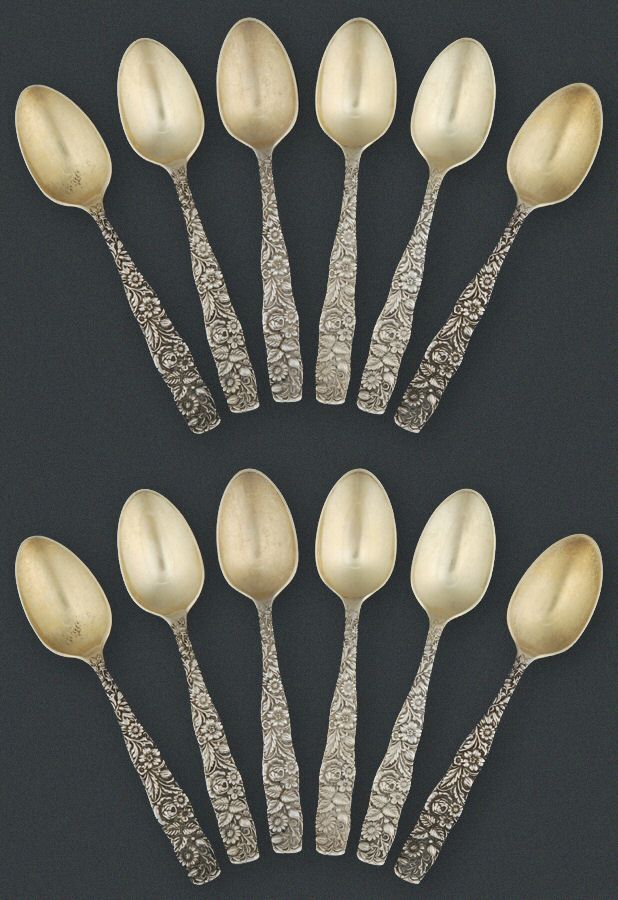 12 (Sterling) (Set of 12) Demitasse Spoon by Towle Silver-1
