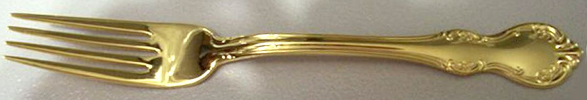 Westchester-Gold Electroplate Fork by Towle Silver-1