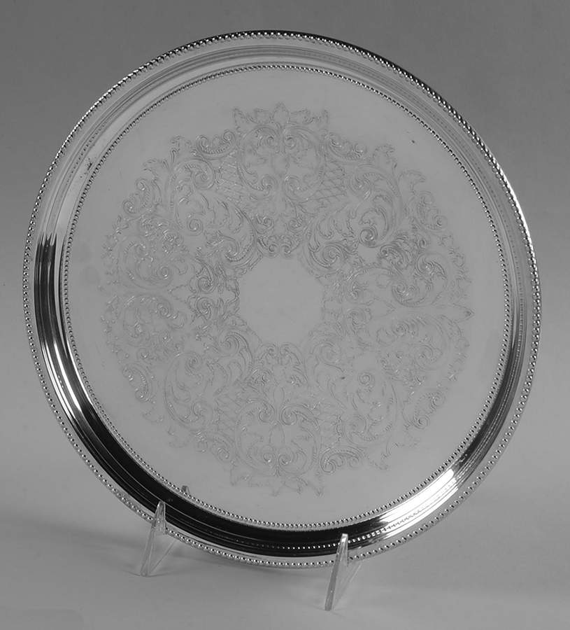6680 (Silverplate, Hollowware) 10" Round Tray by Towle Silver-1