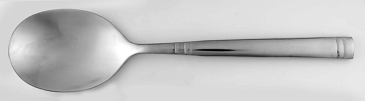 Stephanie (Stainless) Solid Salad Serving Spoon by Towle Silver-1