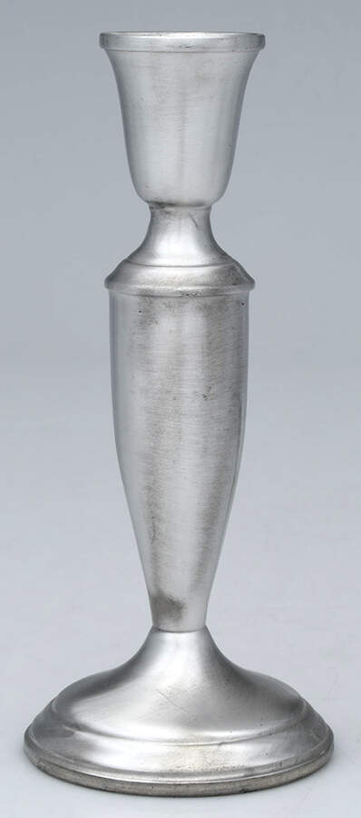 Newburyport (Pewter, Hollowware) 7" Weighted Candlestick by Towle Silver-1