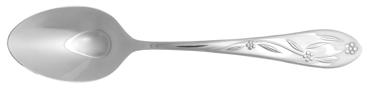 Old World Floral-Round Tip (Stainless) Place/Oval Soup Spoon by Temp-Tations-1