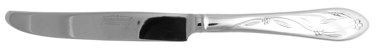 Old World Floral-Round Tip (Stainless) New French Solid Knife by Temp-Tations-1