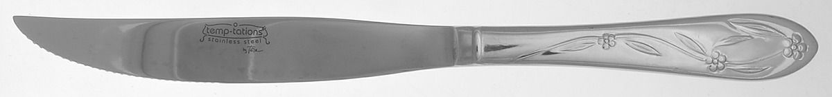 Old World Floral-Round Tip (Stainless) Small Solid Steak Carving Knife by Temp-Tations-1