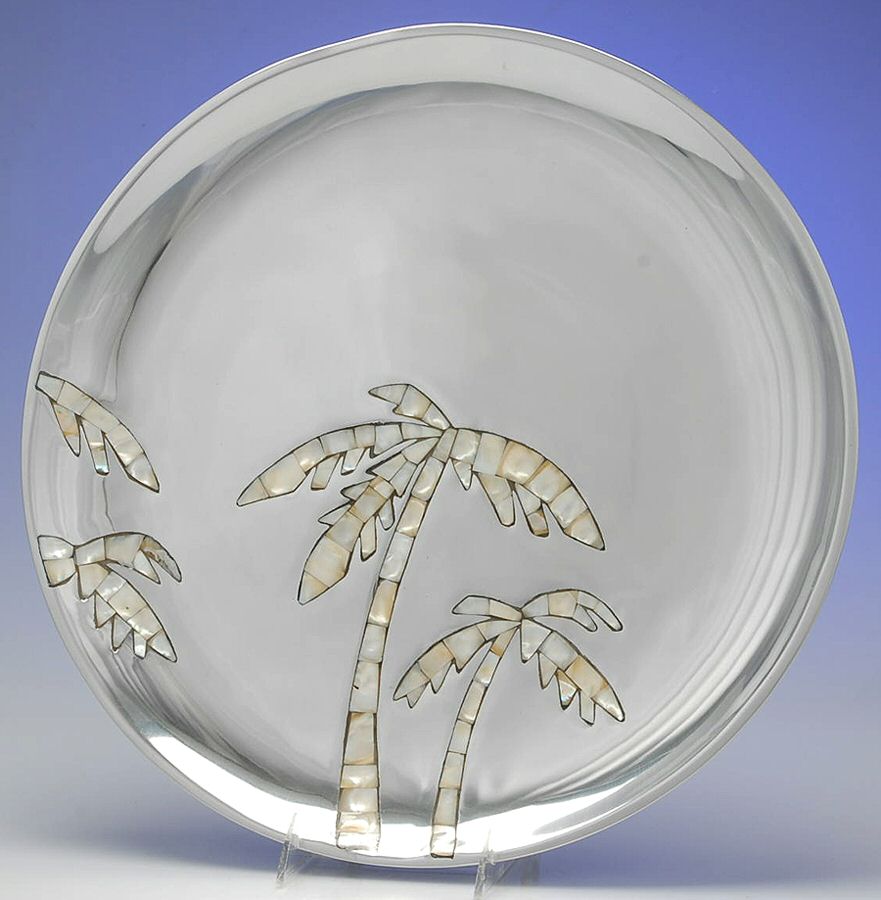 Antigua (Aluminum, Hollowware) 16" Round Platter by Towle Silver-1