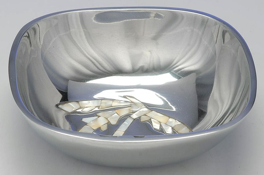 Antigua (Aluminum, Hollowware) 6" Square Bowl by Towle Silver-1