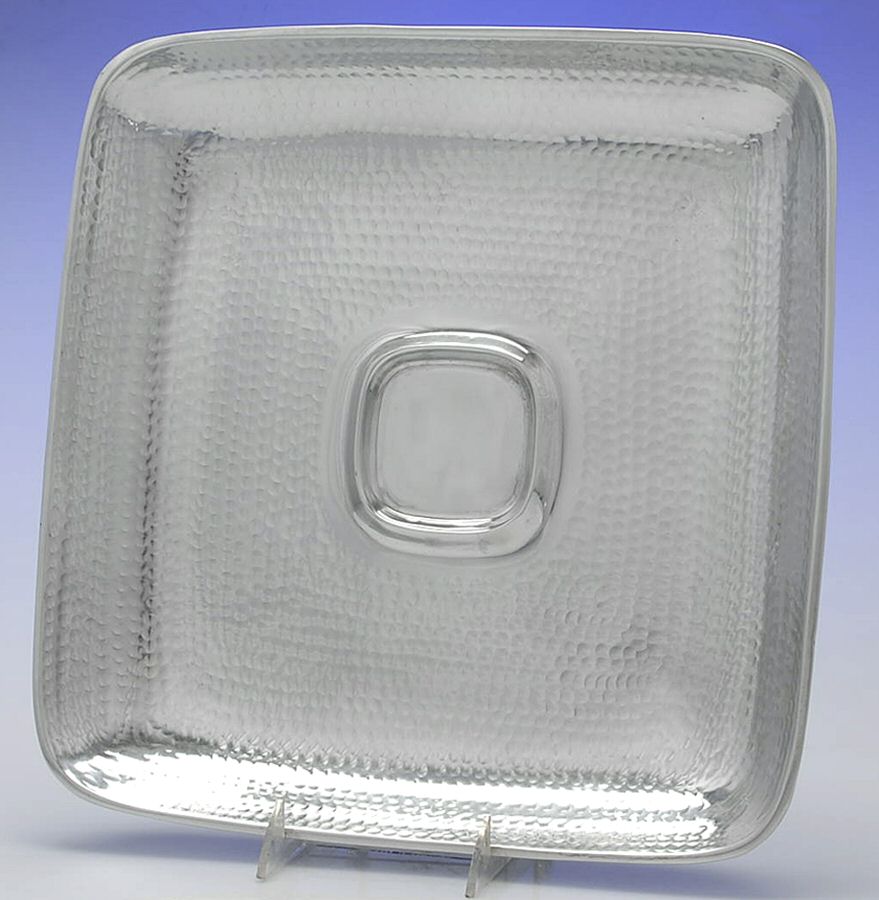 Hammersmith (Metal Alloy, Hollowware) Tray for Chip & Dip Set by Towle Silver-1
