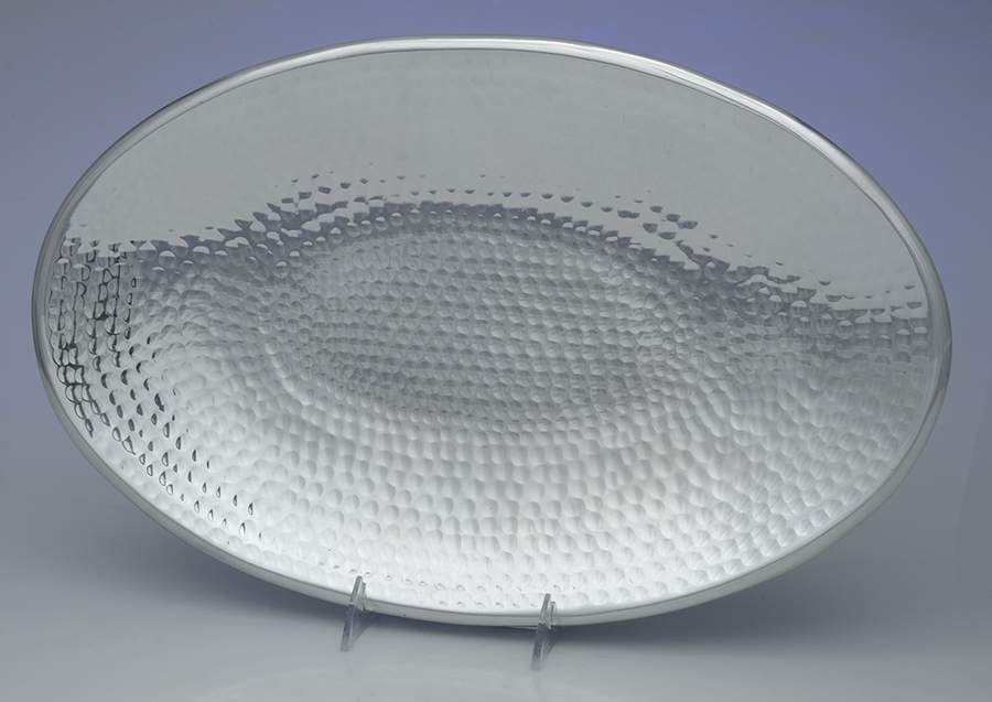 Hammersmith (Metal Alloy, Hollowware) 17" Oval Serving Platter by Towle Silver-1