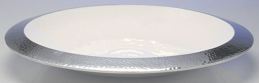 Hammered (Aluminum, Hollowware) Tray for Chip & Dip Set by Towle Silver-1