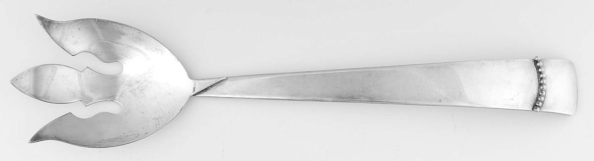 Ingrid (Silverplate) Solid Salad Serving Fork by Three Crowns Silversmiths-1